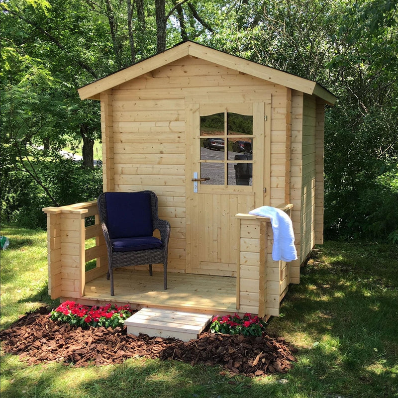 Almost Heaven Allegheny 4-Person Outdoor Cabin Sauna - Select Saunas