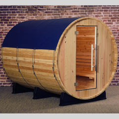sauna tarp Almost Heaven Barrel Sauna Cover Rain Jacket