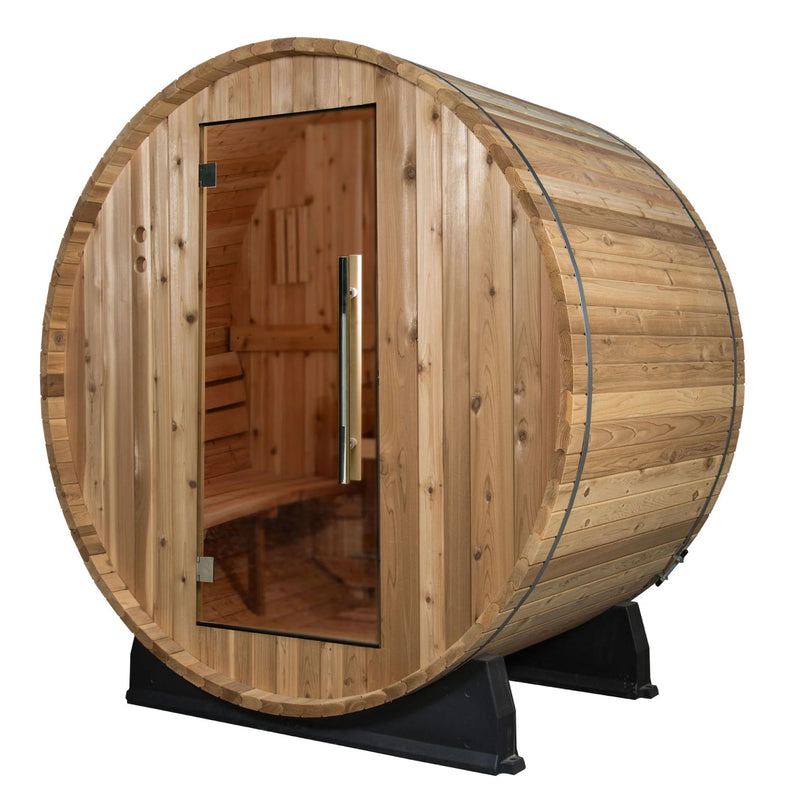 Almost Heaven Watoga 2-4 Person Classic Barrel Sauna, 6x5 ft. - Select Saunas