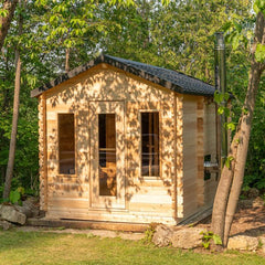 Canadian Timber Georgian Cabin 2-6 Person Sauna with Changing Room - CTC88CW - Select Saunas