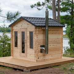 Canadian Timber Georgian Cabin 2-6 Person Sauna - CTC88W - Select Saunas