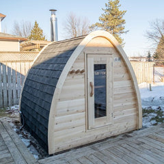 Canadian Timber Mini Pod Sauna - Dundalk Leisurecraft Canadian Timber Collection, 2-4 Person Capacity - Select Saunas