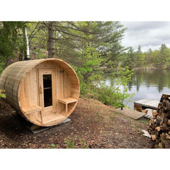 Canadian Timber Serenity 2-4 Person Barrel Sauna - CTC2245W