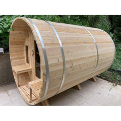 Canadian Timber Tranquility 2-6 Person Barrel Sauna - CTC2345W - Select Saunas