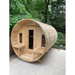 Canadian Timber Tranquility 2-6 Person Barrel Sauna - CTC2345W - Select Saunas