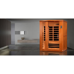 Dynamic Saunas "Lugano" Elite 3-person Ultra Low EMF FAR Infrared Sauna - Select Saunas