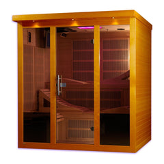 Dynamic Saunas "Monaco" 6-person Ultra Low EMF FAR Infrared Sauna - Select Saunas