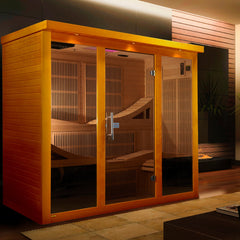 Dynamic Saunas "Monaco" 6-person Ultra Low EMF FAR Infrared Sauna - Select Saunas