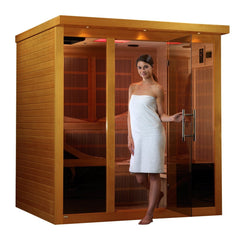 Dynamic Saunas "Monaco" 6-person Ultra Low EMF FAR Infrared Sauna - Select Saunas