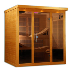 Dynamic Saunas "Monaco" 6-person Ultra Low EMF FAR Infrared Sauna - Select Saunas