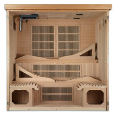 Dynamic Saunas "Monaco" 6-person Ultra Low EMF FAR Infrared Sauna - Select Saunas