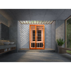 Dynamic Saunas "Santiago" Elite 2-person Ultra Low EMF FAR Infrared Sauna - Select Saunas