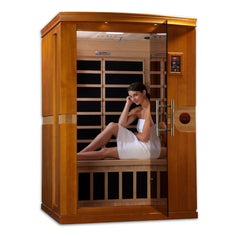 Dynamic Saunas "Venice" Elite 2-person Ultra Low EMF FAR Infrared Sauna - Select Saunas