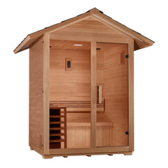Golden Designs "Arlberg" 3 Person Traditional Outdoor Sauna GDI-8103-01 - Select Saunas