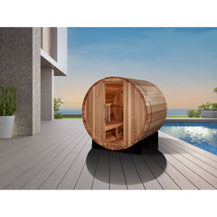 Golden Designs "St. Moritz" 2 Person Traditional Barrel Sauna GDI-B002-01 - Select Saunas