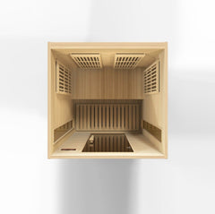 Maxxus 2-Person Low EMF FAR Infrared Sauna Canadian Hemlock - Select Saunas