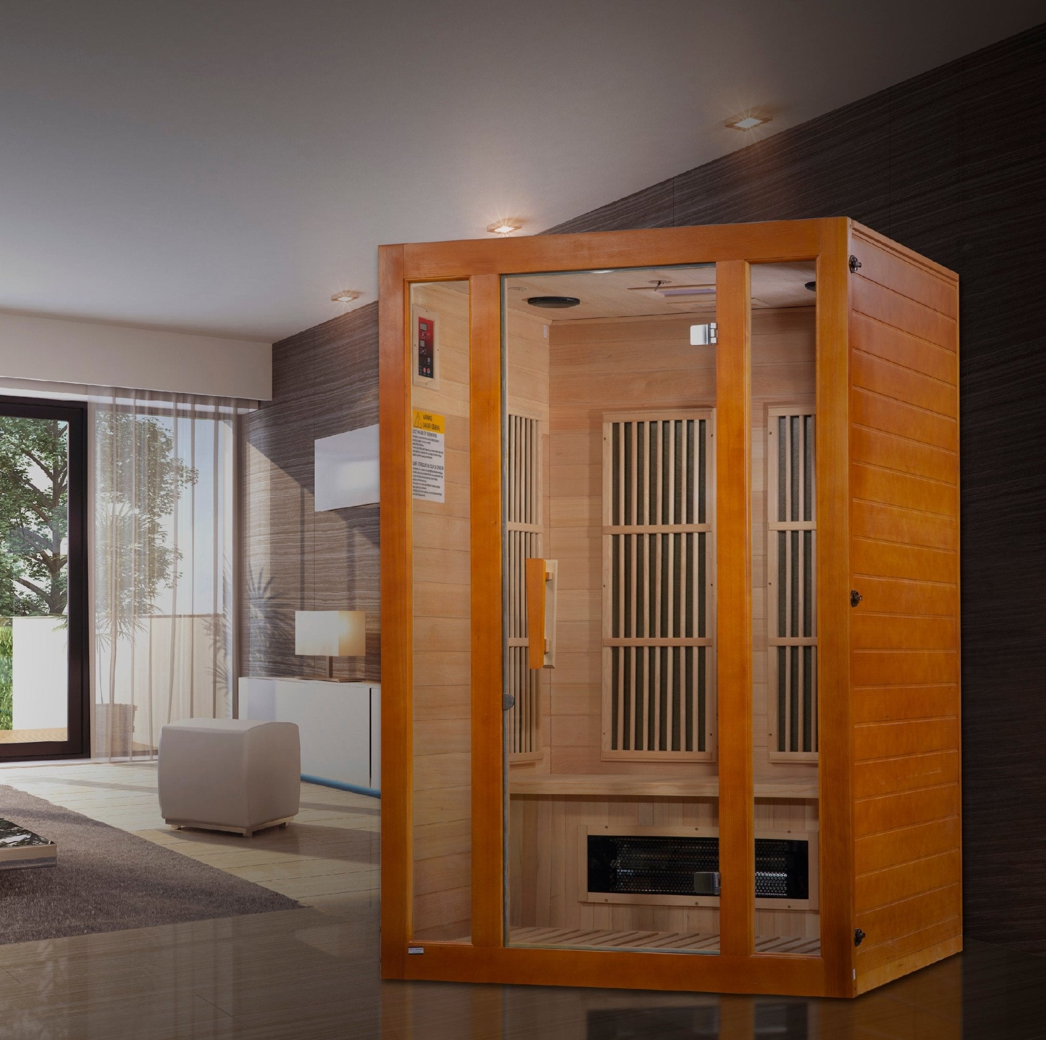 Maxxus 2-Person Low EMF FAR Infrared Sauna (Canadian Hemlock) – Select ...