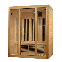 Maxxus Bellevue 3-Person Low EMF FAR Infrared Sauna Canadian Hemlock - Select Saunas