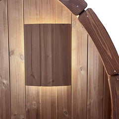 SaunaLife E7 Sconce+ Indoor-Outdoor Sauna Light Set, Light Sconce Set Plus 48" Interior LED Bar for SaunaLife E7 Barrel Sauna - Select Saunas