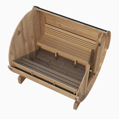 SaunaLife Model E8 Sauna Barrel - 6-Person - ERGO Series Sauna Barrel 87"x 81" - Ready to Ship! - Select Saunas