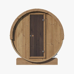 SaunaLife Model E8 Sauna Barrel - 6-Person - ERGO Series Sauna Barrel 87"x 81" - Ready to Ship! - Select Saunas