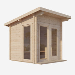 SaunaLife Model G4 Outdoor Home Sauna Kit, Garden-Series Outdoor Home Sauna Kit - Up to 6 Persons - Select Saunas