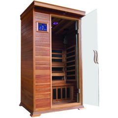 Sunray Sedona 1-Person Cedar Sauna w/ Carbon Heaters - Select Saunas